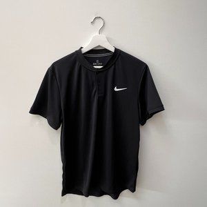 Nike Dry Fit Button Golf Shirt Large